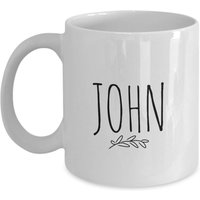 John Kaffeetasse Geschenk, Tasse Für Freund Sohn Vater Ehemann, Urlaub Geburtstagsbecher, Name Weihnachten Geschenk von MugMinistry