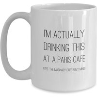 Paris Cafe Kaffeetasse, Eiffelturm Tasse, I Love Paris, Francophile Kaffeeliebhaber Kaffeebecher Geschenk, Liebhaber von MugMinistry