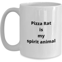 Pizza Ratte Spirit Tier, Lustige Kaffeetasse, Liebhaber Geschenk, Teenager Perfektes Slice Tasse, Torte Kaffeebecher, Silly Geschenk von MugMinistry