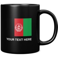 Afghanistan Flagge Mit Individuellem Text 11Oz Kaffeetasse/Tasse - Perfektes Geburtstagsgeschenk Für Sie Oder Ihn | Geschenk Männer Frauen von GiftMonsterCo