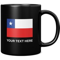 Chile-Flagge Mit Benutzerdefiniertem Text 11 Unzen Kaffeebecher/Tasse - Perfektes Geburtstagsgeschenk Für Sie Oder Ihn | Geschenk Männer Frauen von GiftMonsterCo