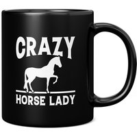 Crazy Horse Lady Tasse, Pferd Lustige Neuheit Kaffeetasse, Coole Geschenkidee Für Pferdeliebhaber, Geschenke Sie von GiftMonsterCo