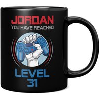 Gamer Tasse, 31. Geburtstagsgeschenk Für Ihn Sie, You Have Reached Level 31 Video Game Controller, Papa Gamer, Personalisierung von GiftMonsterCo