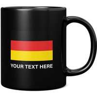 Deutschland Flagge Mit Benutzerdefiniertem Text 11 Unzen Kaffeebecher/Tasse - Perfektes Geburtstagsgeschenk Für Sie Oder Ihn | Geschenk Männer von GiftMonsterCo