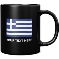 Griechenland Flagge Mit Individuellem Text 11Oz Kaffeetasse/Tasse - Perfektes Geburtstagsgeschenk Für Sie Oder Ihn | Geschenk Männer Frauen von GiftMonsterCo