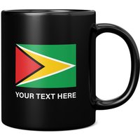 Guyana-Flagge Mit Benutzerdefiniertem Text 11 Unzen Kaffeetasse/Tasse - Perfektes Geburtstagsgeschenk Für Sie Oder Ihn | Geschenk Männer Frauen von GiftMonsterCo