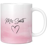 Personalisierbare Mr Und Mrs Herz Tasse, Perfektes Hochzeits - Oder Jubiläumsgeschenk, Geschenke Für Paare, Paarbecher, Personalisierte von GiftMonsterCo