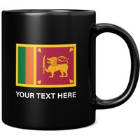 Sri Lanka Flagge Mit Benutzerdefiniertem Text 11 Unzen Kaffeebecher/Tasse - Perfektes Geburtstagsgeschenk Für Sie Oder Ihn | Geschenk Männer Frauen von GiftMonsterCo
