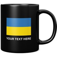 Ukraine-Flagge Mit Individuellem Text, 325 Ml Kaffeetasse/Tasse - Perfektes Geburtstagsgeschenk Für Sie Oder Ihn | Geschenk Männer Frauen von GiftMonsterCo