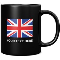 United Kingdom Flagge Mit Individuellem Text 11Oz Kaffeetasse/Tasse - Perfektes Geburtstagsgeschenk Für Sie Oder Ihn | Geschenk Männer Frauen von GiftMonsterCo