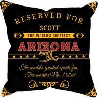 Arizona Personalisierter Fußball Kissenbezug, Einzigartiges Individuelles Geschenk Für Nfl Fans, Weltgrößter Fan Kissenbezug von MugShotsHub