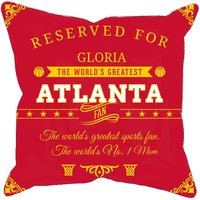 Atlanta Personalisierte Basketball Kissenhülle, Einzigartiges Individuelles Geschenk Für Nba Fans, Weltgrößter Fan Kissenbezug von MugShotsHub