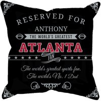 Atlanta Personalisierte Fußball-Kissenhülle, Einzigartiges Geschenk Für Nfl-Fans, Weltgrößter Fan-Kissenbezug von MugShotsHub