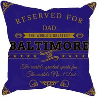 Baltimore Personalisierte Fußball Kissenhülle, Einzigartiges Individuelles Geschenk Für Nfl Fans, Weltgrößter Fan Kissenbezug von MugShotsHub