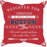 Boston Personalisierte Baseball Kissenhülle, Einzigartiges Individuelles Geschenk Für Mlb Fans, Weltweit Größter Fan Kissenbezug von MugShotsHub