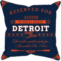 Detroit Personalisierte Baseball Kissenhülle, Einzigartiges Individuelles Geschenk Für Mlb Fans, Weltweit Größter Fan Kissenbezug von MugShotsHub