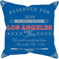 Los Angeles Personalisierte Baseball Kissenhülle, Einzigartiges Individuelles Geschenk Für Mlb Fans, Weltgrößter Fan Kissenbezug von MugShotsHub