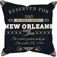 New Orleans Personalisierte Fußball Kissenhülle, Einzigartiges Individuelles Geschenk Für Nfl Fans, Weltgrößter Fan Kissenbezug von MugShotsHub