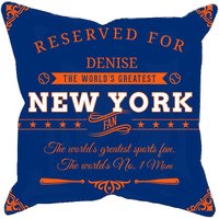 New York Personalisierte Baseball Kissenhülle, Einzigartiges Individuelles Geschenk Für Mlb Fans, Weltweit Größter Fan Kissenbezug von MugShotsHub