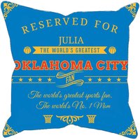 Oklahoma City Personalisierte Basketball Kissenhülle, Einzigartiges Individuelles Geschenk Für Nba Fans, Weltgrößter Fan Kissenbezug von MugShotsHub