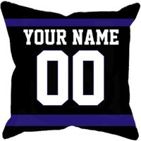 Personalisierte Baltimore Football Jersey Stil Kissenhülle, Einzigartiger Individueller Kissenbezug Geschenk Für Ultimative Nfl Fans, Wählen Sie von MugShotsHub