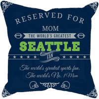 Personalisierte Seattle Fußball Kissenhülle, Einzigartiges Individuelles Geschenk Für Nfl Fans, Weltgrößter Fan Kissenbezug von MugShotsHub