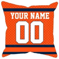 Personalisierter Denver Fußball Jersey Style Kissenbezug, Einzigartiger Individueller Kissenbezug Geschenk Für Ultimative Nfl Fans, Wählen Sie von MugShotsHub