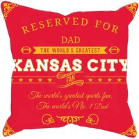 Personalisierter Kansas City Fußball Kissenbezug, Einzigartiges Individuelles Geschenk Für Nfl Fans, Weltweit Größter Fan Kissenbezug von MugShotsHub