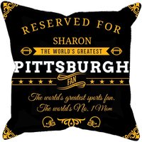 Personalisierter Kissenbezug Aus Pittsburgh Football, Einzigartiges Individuelles Geschenk Für Nfl Fans, Weltgrößter Fan von MugShotsHub