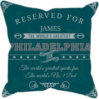 Philadelphia Personalisierter Fußball Kissenbezug, Einzigartiges Individuelles Geschenk Für Nfl Fans, Weltgrößter Fan Kissenbezug von MugShotsHub