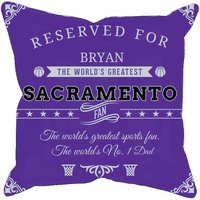 Sacramento Personalisierte Basketball Kissenhülle, Einzigartiges Individuelles Geschenk Für Nba Fans, Weltgrößter Fan Kissenbezug von MugShotsHub