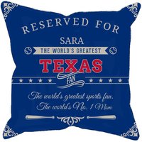 Texas Personalisierte Baseball Kissenhülle, Einzigartiges Individuelles Geschenk Für Mlb Fans, Weltweit Größter Fan Kissenbezug von MugShotsHub