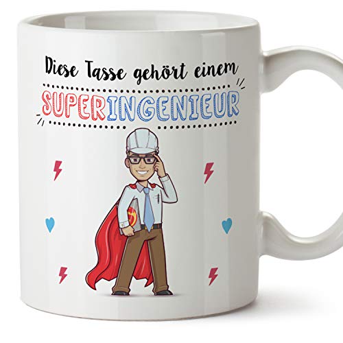 MUGFFINS Tasse/Becher Ingenieur (Superhelden) - Lustige und Originelle Ingenieurwissenschaften Geschenke von Mugffins