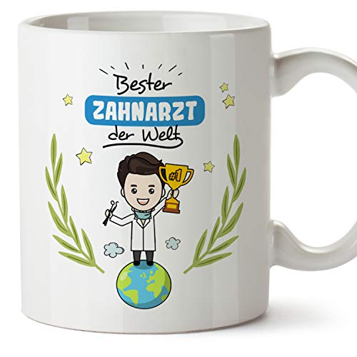 Mugffins Tasse/Becher Zahnartz (Beste der Welt) - Lustige und Originelle Zahnmedizin Geschenke von Mugffins