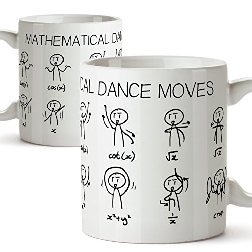 Lustige und ursprüngliche Tasse für Mathematikliebhaber - The Maths Dance - Keramiktasse 350 ml - Geschenk für Mathematiker von Mugffins