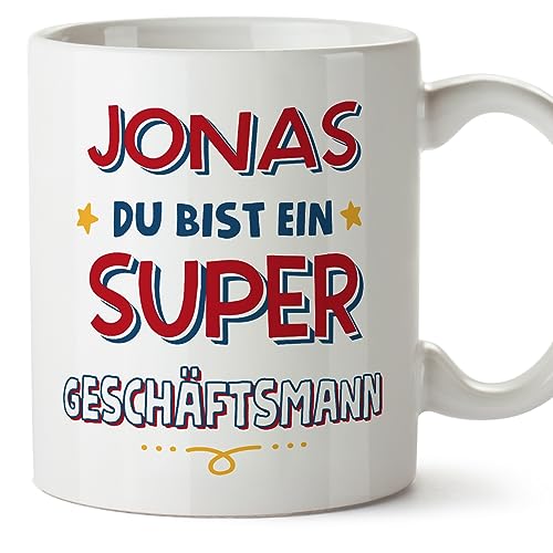 Mugffins Tassen Personalisierten für GESCHÄFTSMANN Mann - Auf Deutsch - Du Bist Super - 11 oz / 330 ml - Individuell Anpassbar Geschenk Mitarbeiter von Mugffins