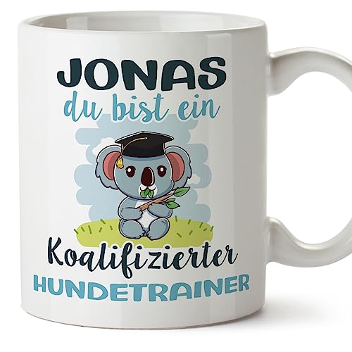 Mugffins Tassen Personalisierten für HUNDETRAINER Mann - Auf Deutsch - Koalifizierte Personalisierte - 11 oz / 330 ml - Individuell Anpassbar Geschenk Mitarbeiter von Mugffins