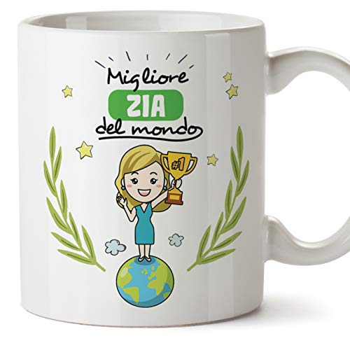 Mugffins Zia Tazza/Mug - Migliore Zia del Mondo - Idea Regalo Originale di Compleanno - Tazza Migliore Zia in Ceramica. 350 ml von Mugffins