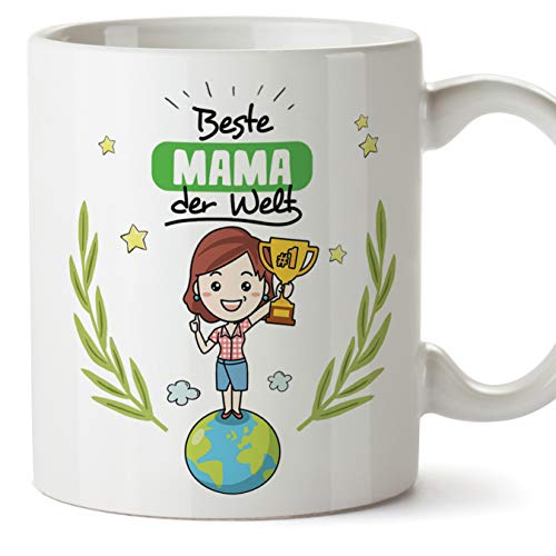 Tasse Mama Geschenk - Beste Mama der Welt - Schöne und lustige Kaffeetasse als Geschenkidee für Mütter/zum Muttertag/zum Geburtstag von Mugffins