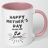 Mum To Be Tasse Alles Gute Zum Muttertag Von Der Bump-Rosa-Tasse Weiße von MuggedOffEngland