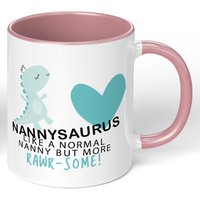 Nanny Geschenk Nannysaurus Tasse Tassen Muttertag Weihnachten Geburtstag Tee Kaffee Geschenke von MuggedOffEngland