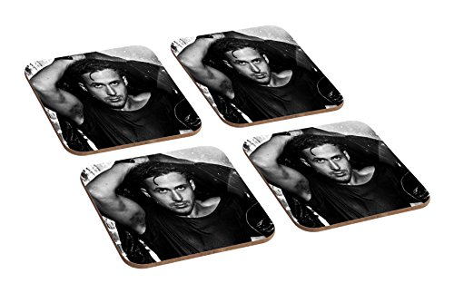 Ryan Gosling BW Untersetzer-Set aus Holz, 4-teilig von Mugmart