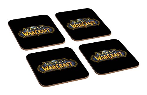 World of Warcraft Untersetzer-Set aus Holz, 4-teilig von Mugmart