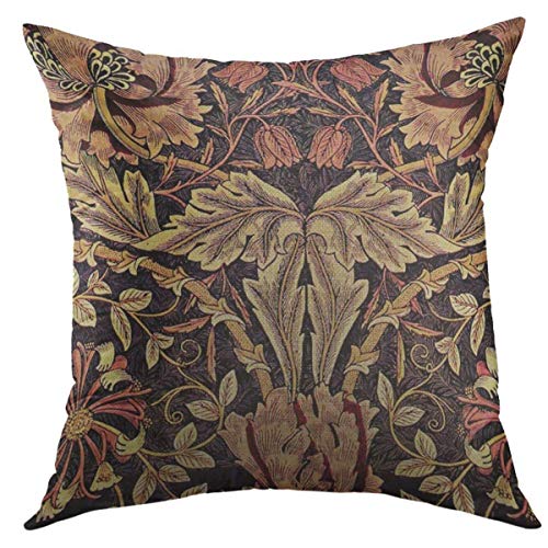 Mugod Dekorativer Überwurf-Kissenbezug Schutzhülle für Couch Sofa Bett Home Decor, Hot Pink Weiß ikatpillow Fall 18x18 inch Muster 08 von Mugod