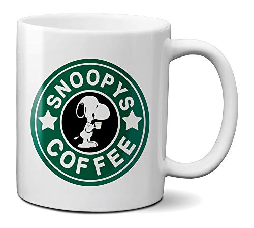 Mugtime (TM) – Snoopy Coffee – Lustige Tasse – Keramiktasse 325 ml von Mugtime