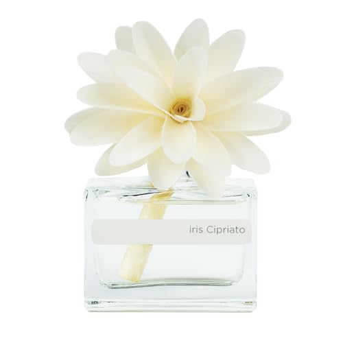 MUHA' | Raumduft Flower Diffuser, Iris Puderblüte, Raumduft mit Blume aus Birkenholz, Format 30 ml von Muhà