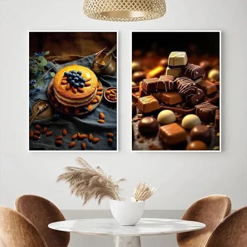 2 Beeren Lebensmittel Poster Leinwand Malerei Schokolade Süße Dessert Kuchen Küche Wand Kunst Bild Für Restaurant Bäckerei Decor Kunst Poster 40x60cmx2 ohne Rahmen 2 Beeren Lebensmittel Poster Leinwand Malerei Schokolade Süße Dessert Kuchen Küche Wand Kunst Bild Für Restaurant Bäckerei Decor Kunst Poster 40x60cmx2 ohne Rahmen von Muholin
