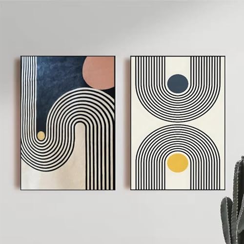 2 Schlafzimmer Bar Ästhetische Dekoration Abstrakte geometrische Linie Poster Kunst Leinwand Wand Home Wohnzimmer 60x80cmx2 ohne Rahmen 2 Schlafzimmer Bar Ästhetische Dekoration Abstrakte geometrische Linie Poster Kunst Leinwand Wand Home Wohnzimmer 60x80cmx2 ohne Rahmen von Muholin