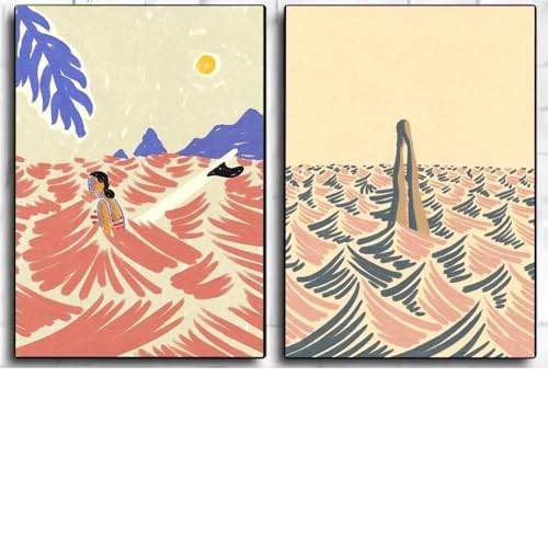 2 Strand Schwimmen Pool Wand Kunst Poster Wohnzimmer Bar Cafe Schlafzimmer Büro Hause Dekorative Leinwand Malerei 60x80cmx2 ohne Rahmen 2 Strand Schwimmen Pool Wand Kunst Poster Wohnzimmer Bar Cafe Schlafzimmer Büro Hause Dekorative Leinwand Malerei 60x80cmx2 ohne Rahmen von Muholin