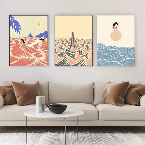 2 Strand Schwimmen Pool Wand Kunst Poster Wohnzimmer Bar Cafe Schlafzimmer Büro Hause Dekorative Leinwand Malerei 60x80cmx2 ohne Rahmen 2 Strand Schwimmen Pool Wand Kunst Poster Wohnzimmer Bar Cafe Schlafzimmer Büro Hause Dekorative Leinwand Malerei 60x80cmx2 ohne Rahmen von Muholin